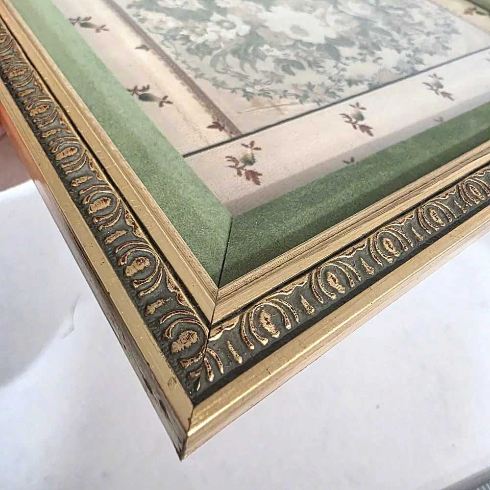 1855 Woven Silk Textile Empress Eugenie & Napoleon III Paris World's Fair Framed